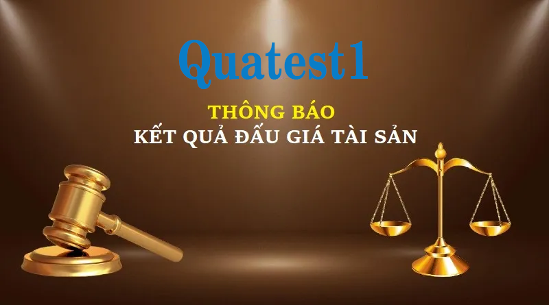 Thông báo kết quả lựa chọn đơn vị tổ chức đấu giá