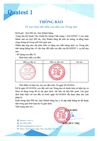 Thông báo về việc thay đổi mẫu con dấu và cơ quan chủ quản