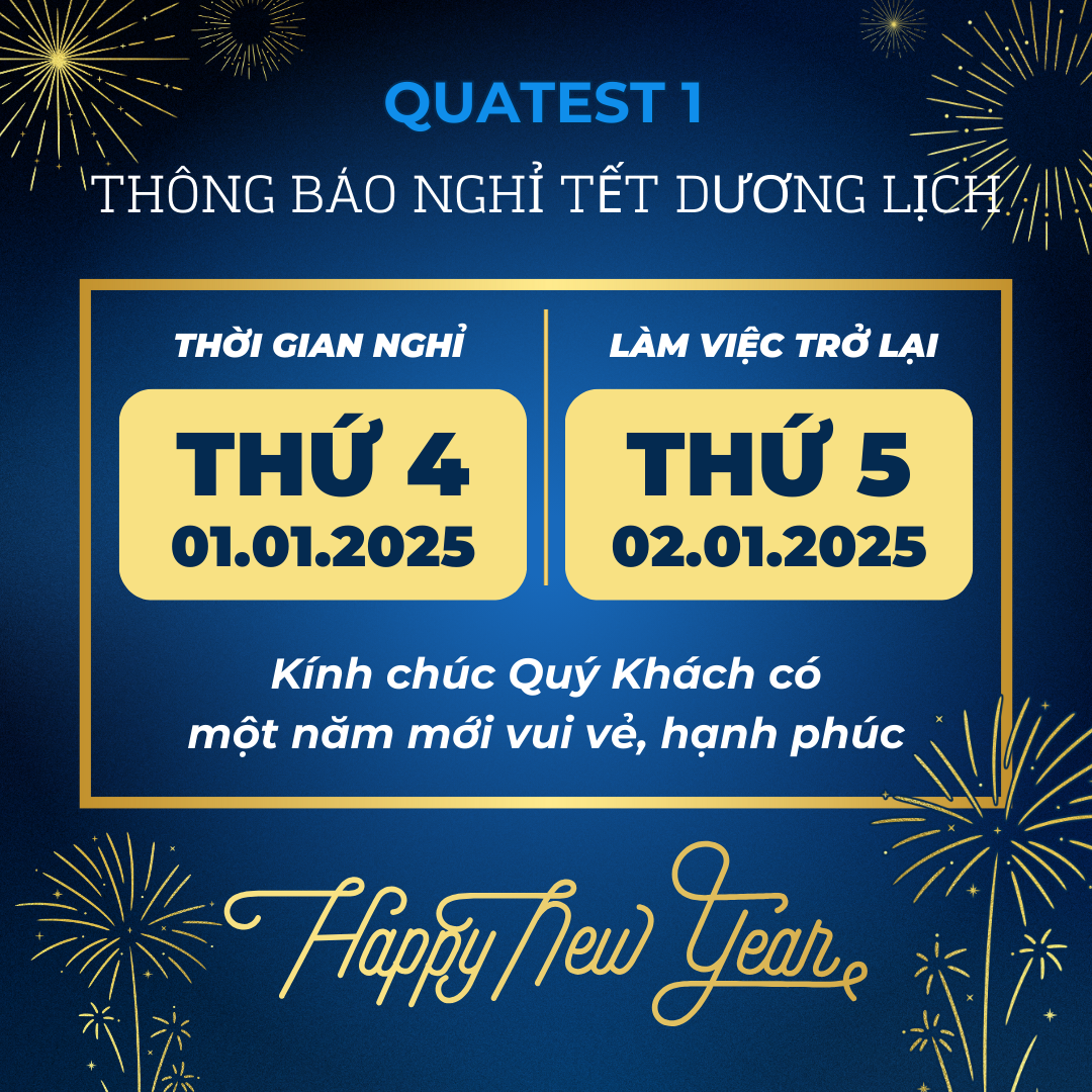 THÔNG BÁO LỊCH NGHỈ TẾT DƯƠNG LỊCH 2025